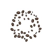 koffieboon pictogram vector