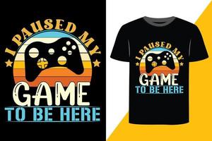 gaming afdrukken klaar t-shirt ontwerp vector