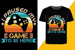 gaming afdrukken klaar t-shirt ontwerp vector