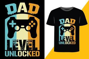 gaming afdrukken klaar t-shirt ontwerp vector