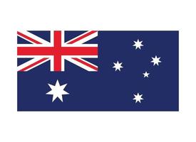 Australië vlag vector geïsoleerd. het beste voor Australië onafhankelijkheid dag illustratie