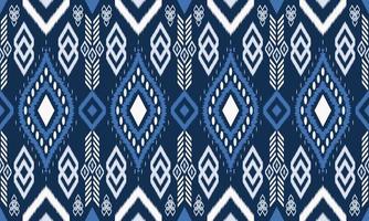 etnisch textiel kleding stof patronen achtergrond. tribal ikat geometrie kleding stof naadloos patroon wijnoogst retro stijl. Afrikaanse motief Koninklijk luxueus overladen elegant oude abstract ornament afdrukken vector. vector