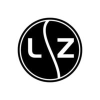 lz brief logo ontwerp.lz creatief eerste lz brief logo ontwerp . lz creatief initialen brief logo concept. vector