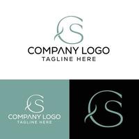 eerste brief cs logo ontwerp monogram creatief modern teken symbool icoon vector