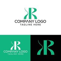 eerste brief kr logo ontwerp monogram creatief modern teken symbool icoon vector