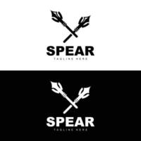 speer logo, lang reeks het werpen wapen doelwit icoon ontwerp, Product en bedrijf merk icoon illustratie vector