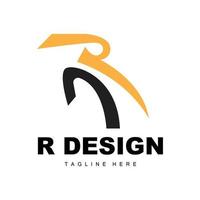 r brief logo, alfabet vector, eerste r Product merk logotype ontwerp vector