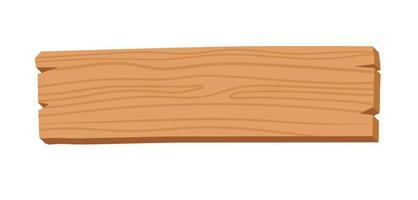 houten insigne banier, houten plank bord vector