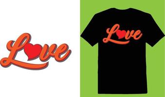 liefde Valentijn dag t-shirt vector