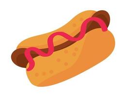 hotdog fastfood vector