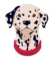 dalmatische hond mascotte vector