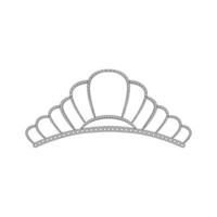 sieraden tiara kroon tekenfilm vector illustratie