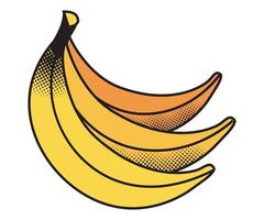 bananen knal kunst stijl vector