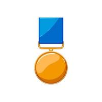 goud leger medaille tekenfilm vector illustratie