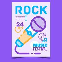 rots muziek- festival creatief promo banier vector