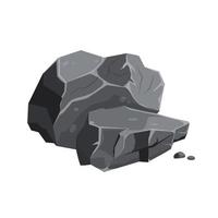 steen zwart tekenfilm vector illustratie