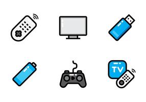 afstandsbediening tv pictogram vector