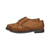 leer Mens schoenen tekenfilm vector illustratie