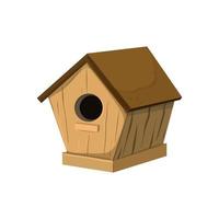 voeder vogel huis tekenfilm vector illustratie