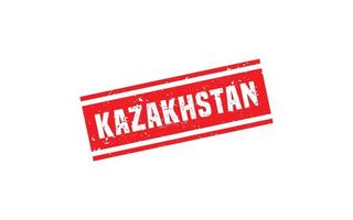 Kazachstan postzegel rubber met grunge stijl Aan wit achtergrond vector