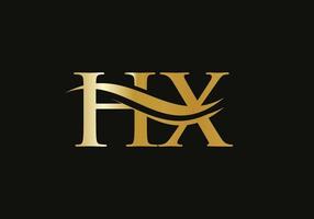 hx gekoppeld logo voor bedrijf en bedrijf identiteit. creatief brief hx logo vector