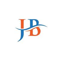 jb gekoppeld logo voor bedrijf en bedrijf identiteit. creatief brief jb logo vector