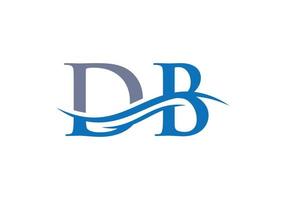 db gekoppeld logo voor bedrijf en bedrijf identiteit. creatief brief db logo vector