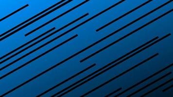 zwarte naadloze abstracte lijnen op blauwe achtergrond vector