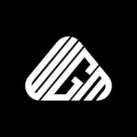 wgm brief logo creatief ontwerp met vector grafisch, wgm gemakkelijk en modern logo.