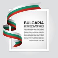 bulgarije abstract golfvlag lint vector