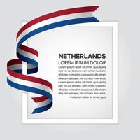 Nederland abstract golfvlag lint