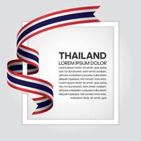 Thailand abstracte golfvlag lint vector