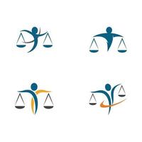 justitie wet logo sjabloon vector