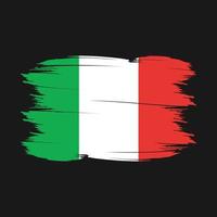 Italië vlag borstel vector illustratie