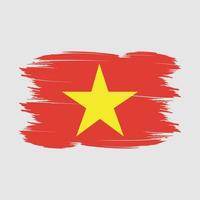 Vietnam vlag borstel vector illustratie