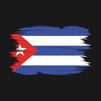 Cuba vlag borstel vector illustratie