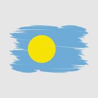 Palau vlag borstel vector illustratie