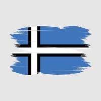 Estland vlag borstel vector illustratie