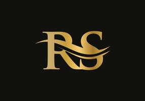 rs gekoppeld logo voor bedrijf en bedrijf identiteit. creatief brief rs logo vector