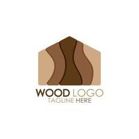 hout logo sjabloon icoon illustratie ontwerp vector, gebruikt voor hout fabrieken, hout plantages, log verwerken, hout meubilair, hout magazijnen met een modern minimalistische concept vector