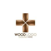 hout logo sjabloon icoon illustratie ontwerp vector, gebruikt voor hout fabrieken, hout plantages, log verwerken, hout meubilair, hout magazijnen met een modern minimalistische concept vector