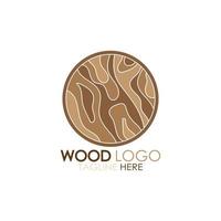 hout logo sjabloon icoon illustratie ontwerp vector, gebruikt voor hout fabrieken, hout plantages, log verwerken, hout meubilair, hout magazijnen met een modern minimalistische concept vector