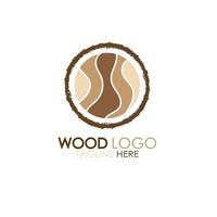 hout logo sjabloon icoon illustratie ontwerp vector, gebruikt voor hout fabrieken, hout plantages, log verwerken, hout meubilair, hout magazijnen met een modern minimalistische concept vector