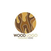 hout logo sjabloon icoon illustratie ontwerp vector, gebruikt voor hout fabrieken, hout plantages, log verwerken, hout meubilair, hout magazijnen met een modern minimalistische concept vector