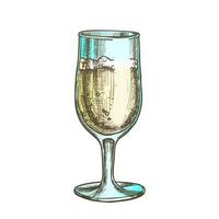 alcohol Champagne elegant glas kleur vector