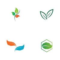 boom blad vector logo ontwerp, eco vriendelijk concept