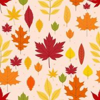 herfst bladeren naadloos patroon. herfst concept achtergrond. vector ontwerp