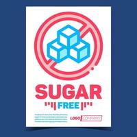 suiker vrij creatief reclame banier vector