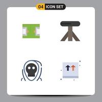 4 gebruiker koppel vlak icoon pak van modern tekens en symbolen van Amerikaans voetbal onheil voetbal tafel monster bewerkbare vector ontwerp elementen