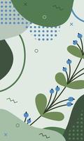 botanisch poster met bessen en bladeren. biologisch vormen en texturen. vector van bessen. vector illustratie